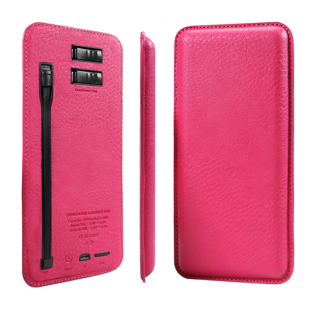 Power bank case in PU cover